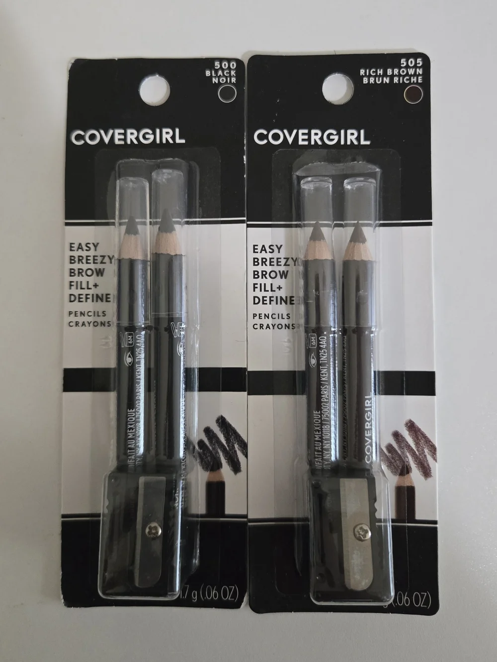 COVERGIRL Brow Fill + Define Pencil Duo — Black & Rich Brown